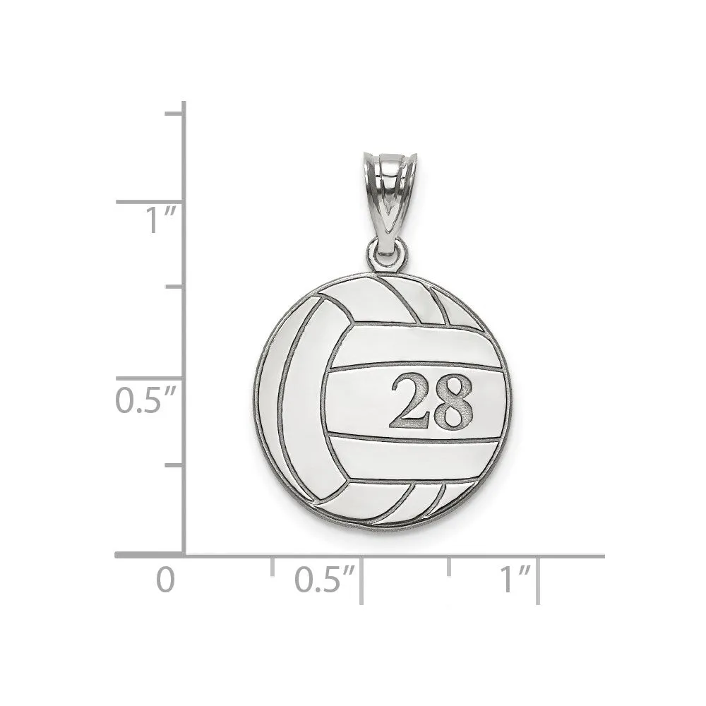 10KW Personalized Volleyball Pendant