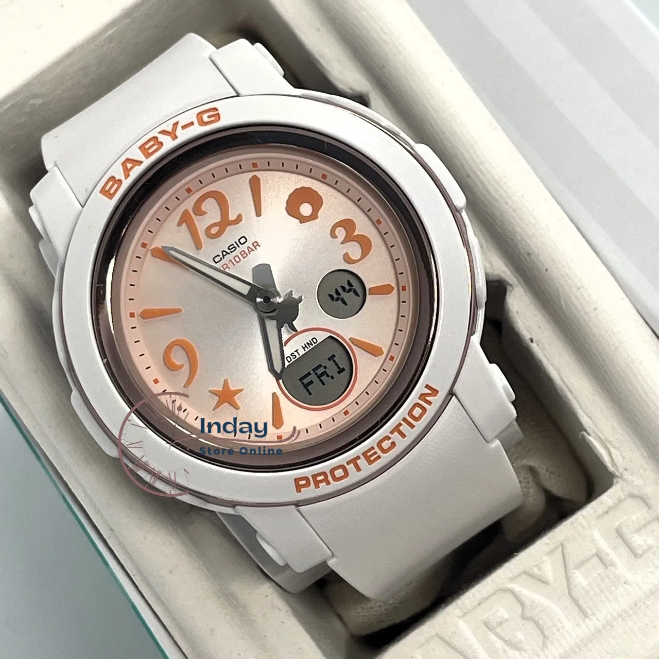 Casio Baby-G Women's Watch BGA-290US-4A Resin Band Mineral Glass Shock Resistant