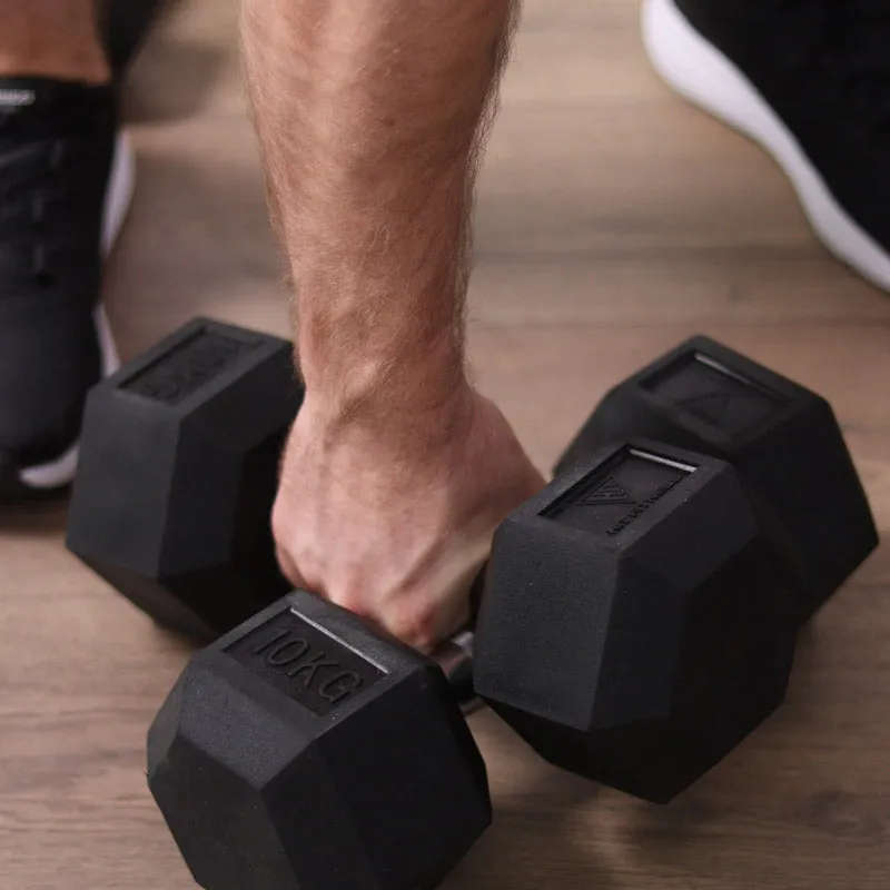 Home Gym Hex Dumbbells Pack - 9 Pairs | 5kg to 25kg